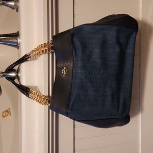 Coach denim bag with matching wallet NEW